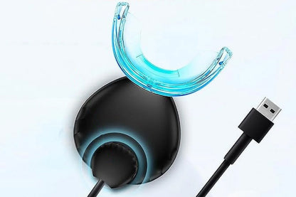 Portable Teeth Whitening Kit with Blue Light Technology-Black