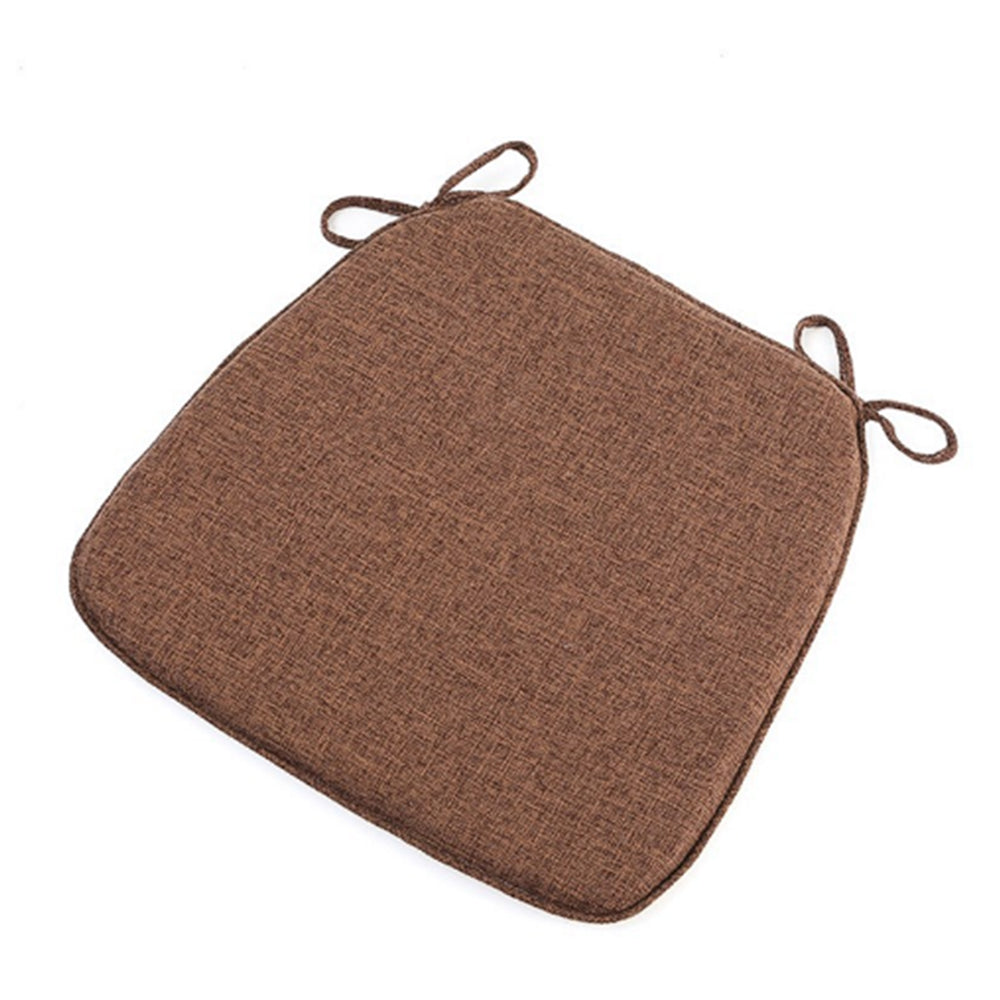 Chair Cushion with Ties Removable Chair Pad for Dining Chair Coffee