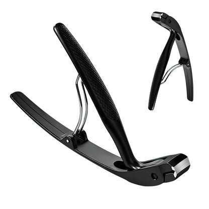 2 Pieces Long Handled Curved Head Toe Nail Clipper - Black