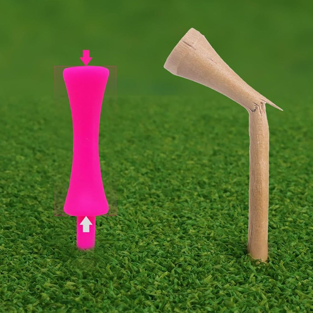 60Pcs Set Plastic Golf Castle Tees Step Down Colorful Tees for Practice