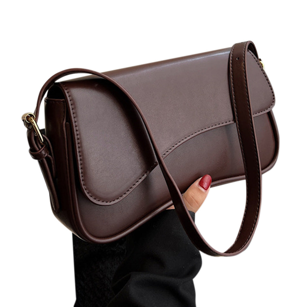 One Shoulder Bag For Women Trendy Underarm Bag Fashion Handbag-coffee
