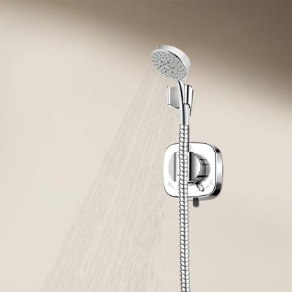 Detachable Suction Cup Shower Head Holder for Bathroom Bathtub Rental-Silver