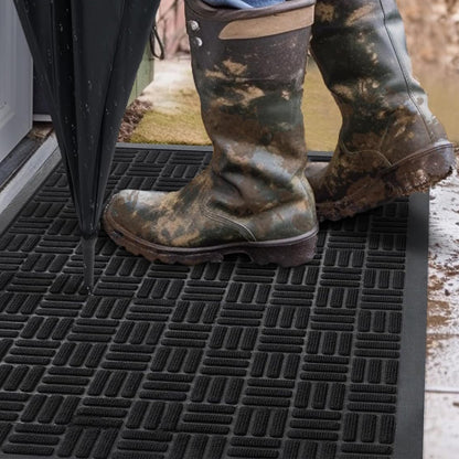 45 x 75 cm Non-Slip Door Mat Entrance Mat-Black