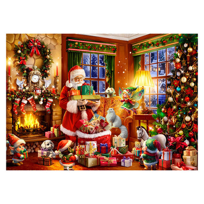24 Days Advent Calendar 1008Pcs Christmas Puzzle Countdown Calendar Xmas Jigsaw Puzzle Style 2