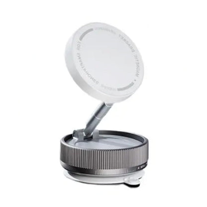 Foldable Vacuum Suction Car Phone Holder Adjustable Phone Holder Mount for Car White