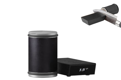 Rolling Knife Sharpening Kit 15 And 20 Degree Angle Base Black