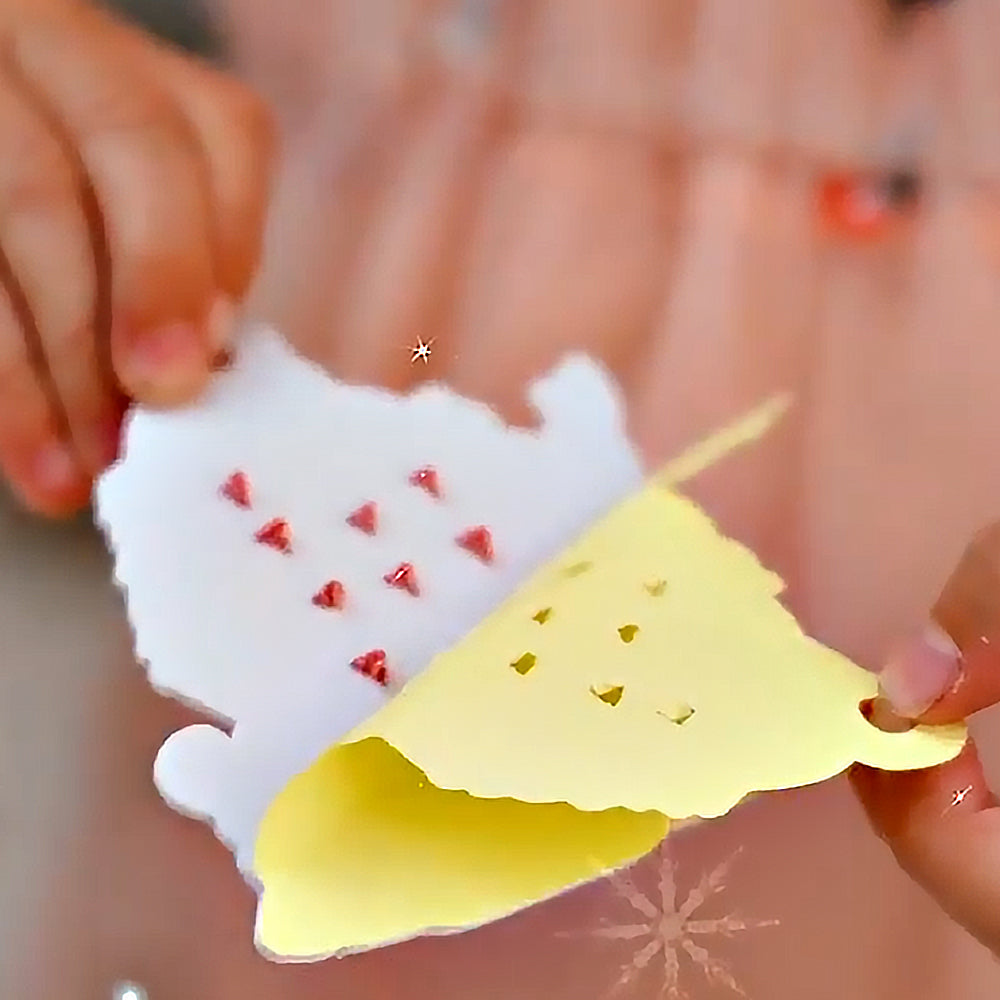 24 Christmas Theme Puncture Painting Poke Kit Art DIY Toys Christmas Tree Ornaments