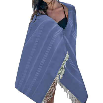 Cotton Turkish Beach Towels Quick Dry Towel for Bathing Swimming Travel Royal Blue