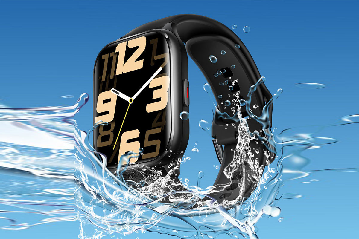 Smart Watch 1.85-Inch Fitness Watch with Heart Rate Sleep Monitor Blood Oxygen 100 Sports Modes Activity Tracker -Black