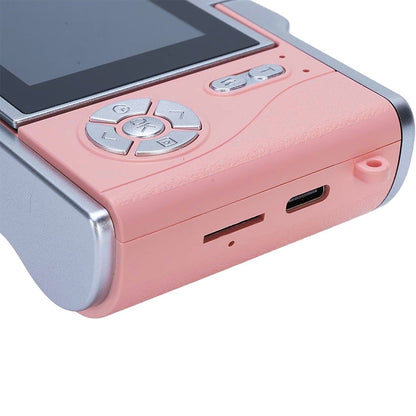 HD 1080P Retro Digital Camera with 2.4-inch Flip Screen for Photos & Video Pink