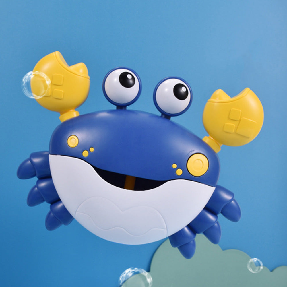 Crab Bubble Machine Bath Toy ¨C With Music for Kids and Toddlers Bath Time Fun Blue
