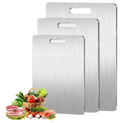 Pure Titanium Kitchen Cutting Board for Meat Fruit & Vegetables
