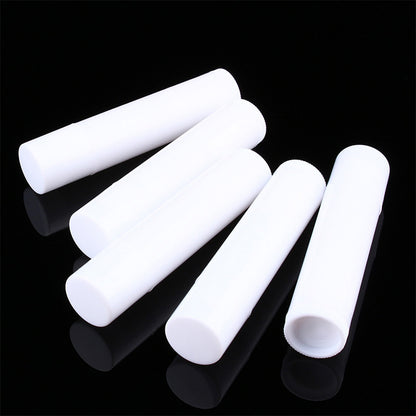 100 PCS  5g Twist Up Plastic Lipstick Containers-White