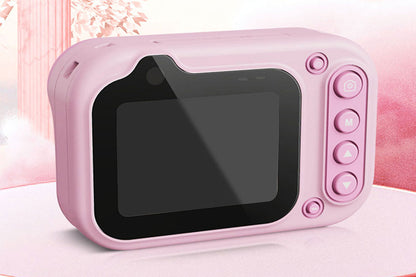 Swimming Camera Kids Digital Underwater Dual-Screen Camera for Swimming Sports Shoots-Pink Color