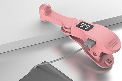 USB Auto Clicker Phone Screen Tapping Device with Adjustable Speed and Display -Pink