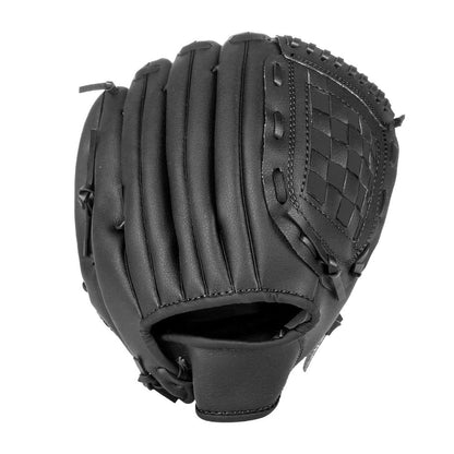 1X Baseball Glove Softball Training Mitt Left Hand Gloves for Children Adult Black