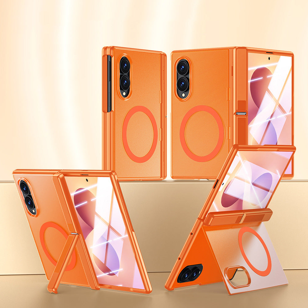 Phone Case for Galaxy Z Fold 8 with Screen Protector - Orange