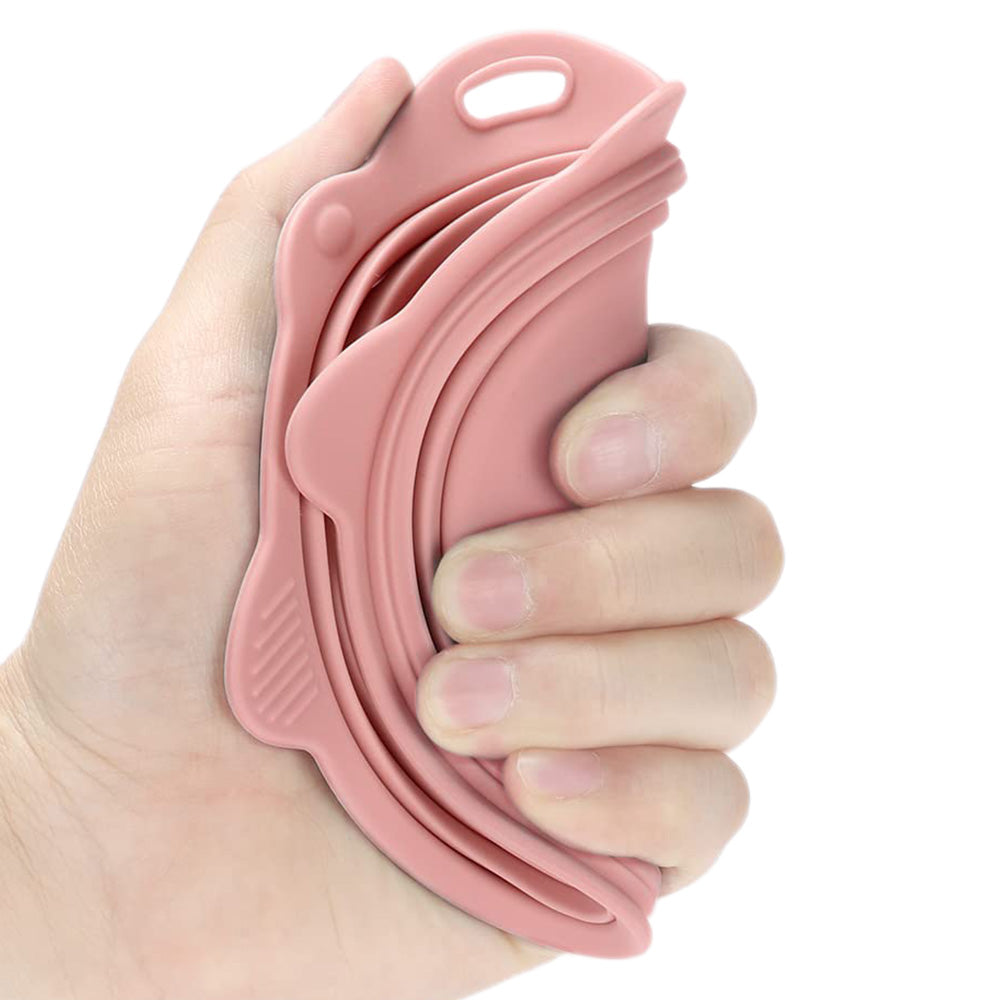 2Pcs Foldable Makeup Brush Cleaner Bowl Portable Silicone Cleaning Tool for Cosmetic Brushes Powder Puffs Sponges Pink