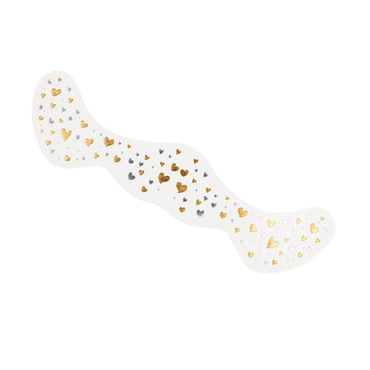 6 Piece Sweat Resistant Gold Transfer Stickers for Party