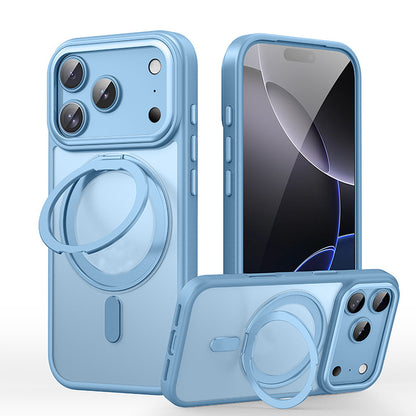 360 Degree Rotating Stand Case for iPhone 18Pro 17Pro - Blue