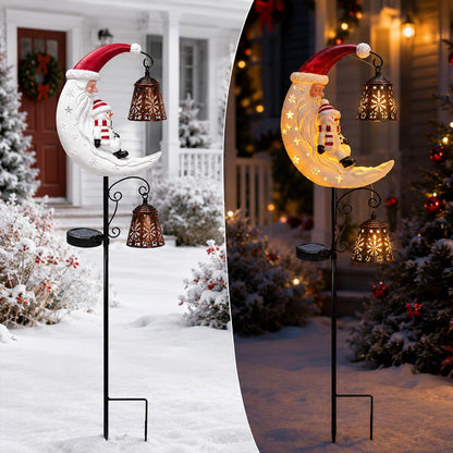 Santa Solar Light Christmas Outdoor Garden Stake Light