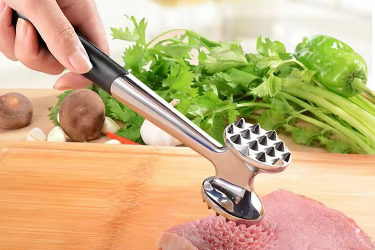 Meat Tenderizer Mallet Dual Sided Meat Hammer Chicken Pounder for Steak and Beef-Without?Hanging?Hole