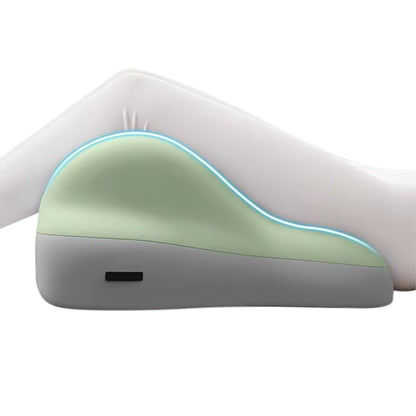 Ergonomic Memory Foam Reclining Pillow Prone Reading Cushion for Bed and Sofa-Green