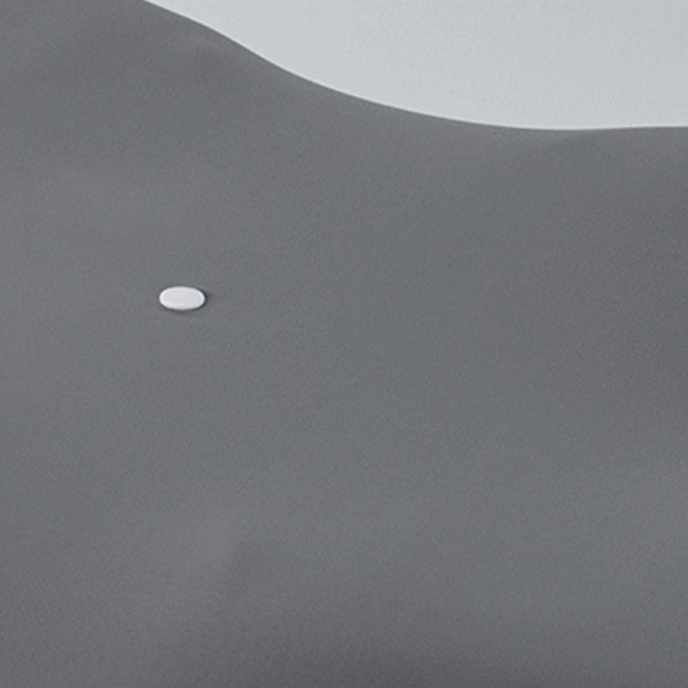 Adjustable Cervical Neck Pillow Ergonomic Memory Foam Pillow for Side Back Stomach Sleeper Gray and White