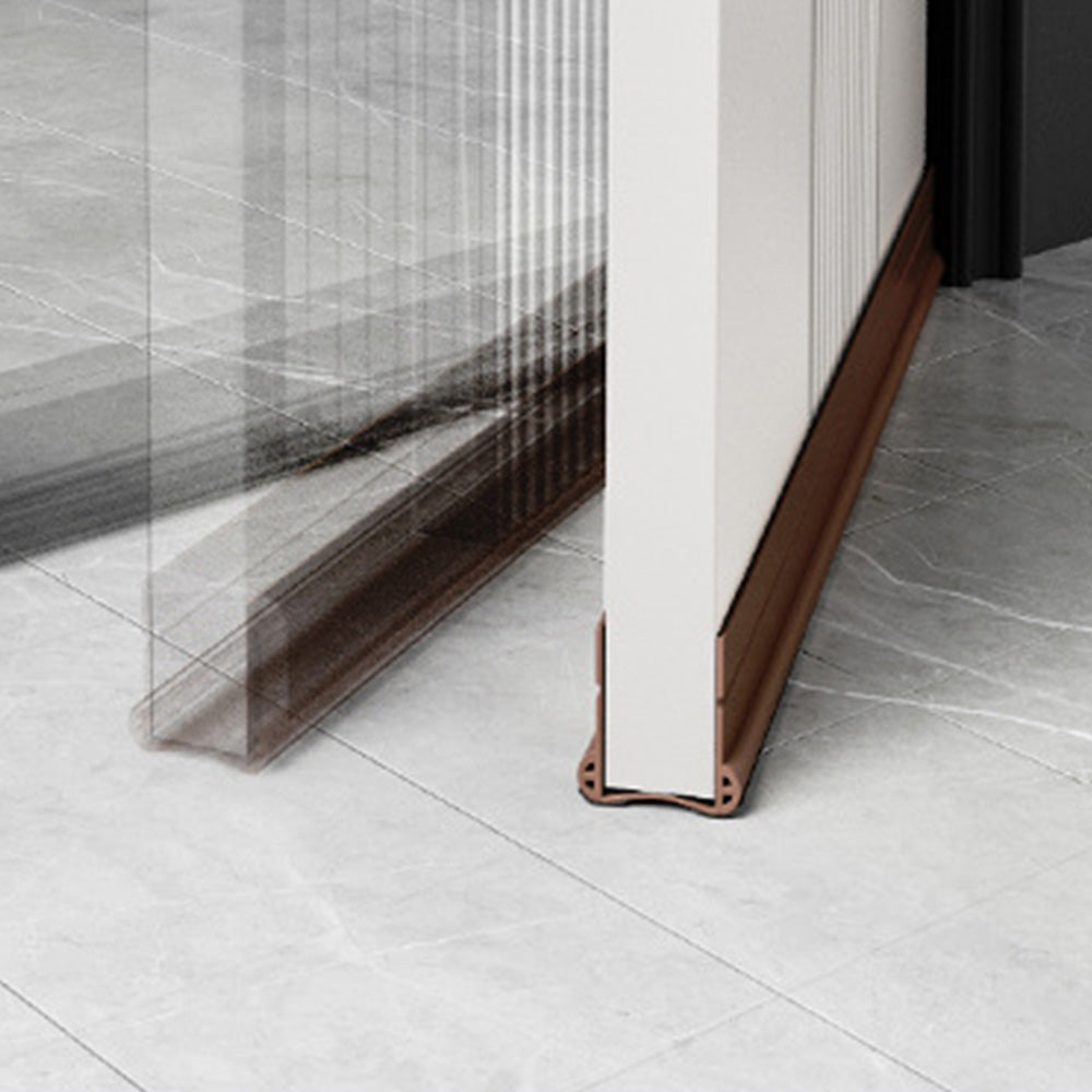 93cm Door Bottom Seal Strip Sound Reducing Felt Light Blocking - Brown