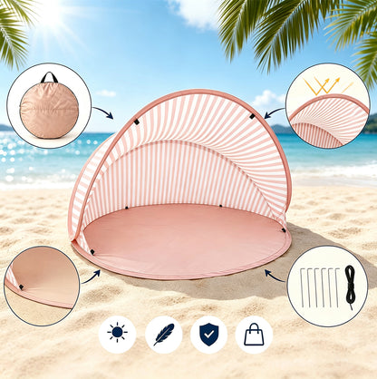 Pop Up Beach Sun Shade Tent for 1 to 2 People - Pink