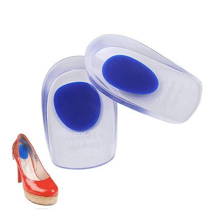 Pair of Gel Shoe Cushion Heel Insole Foot Insert Heel Pads Blue