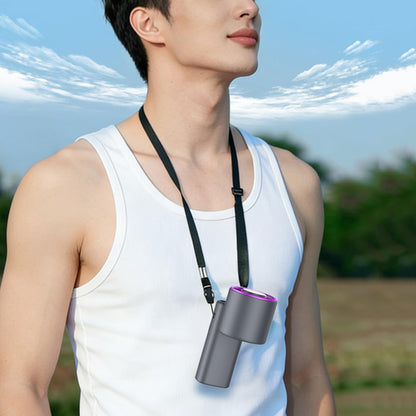 Semiconductor Cooling Handheld Fan 199 Speeds Portable Fan - Grey