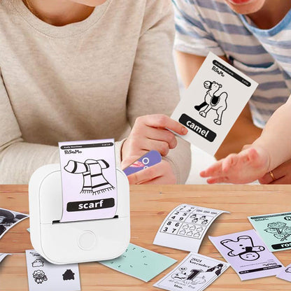 Phomemo T02 Mini Bluetooth Thermal Sticker Printer Portable Pocket Photo Printer White