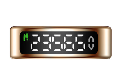 Smart Ring Health Tracker Waterproof Fitness Rings for Heart Rate Sleep-Gold