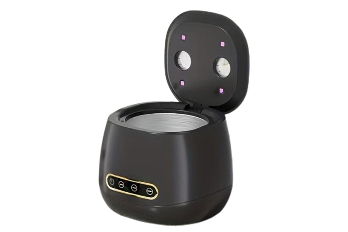 Ultrasonic Retainer Cleaner with UVC Cleaning - Black