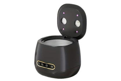 Ultrasonic Retainer Cleaner with UVC Cleaning - Black