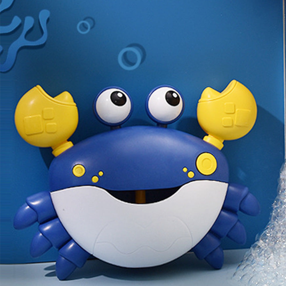 Crab Bubble Machine Bath Toy ¨C With Music for Kids and Toddlers Bath Time Fun Blue