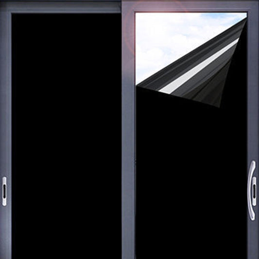 3-Meter Static Cling Sunlight Blocking Window Film One-Way Privacy Window Film Black