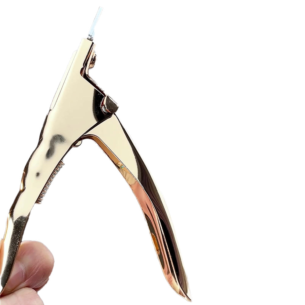 Nail Scissor False Nail Clipper Acrylic Nail Tips Cutter Manicure Tool Golden