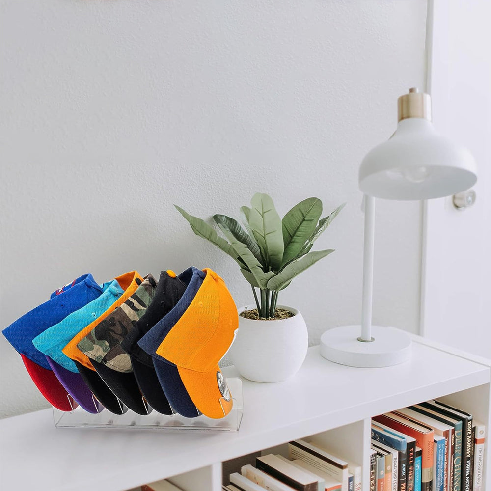 Baseball Caps Storage Stand Acrylic Freestanding Hat Rack Display Stand Holder Clear