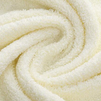 Set of 3Pcs Quick Absorbent Towels Soft Bamboo Fiber Home Bath Towel Washcloth Hand Towels White