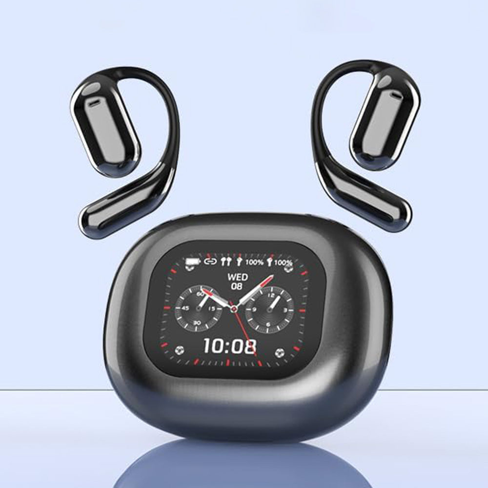 144-Language AI Translating Earbuds Bluetooth Open Ear Headphone Translation Device for Travel Business Learning Black