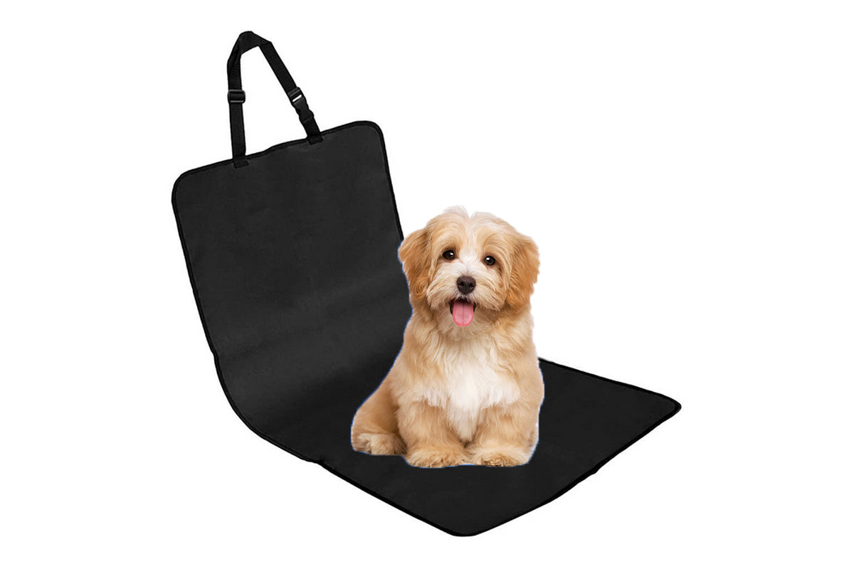 Nonslip Waterproof Durable Car Universal Fit Interior Backseat Dog Seat Covers-Black