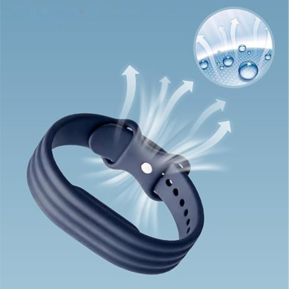 2 Piece Silicone Band Replacement for Google Fitbit Air-Blue and Red