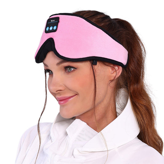 Bluetooth Sleep Mask Wireless Headphone Blackout Music Eye Mask Pink
