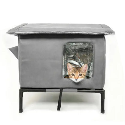 Insulated Shelter  Cat House-Grey