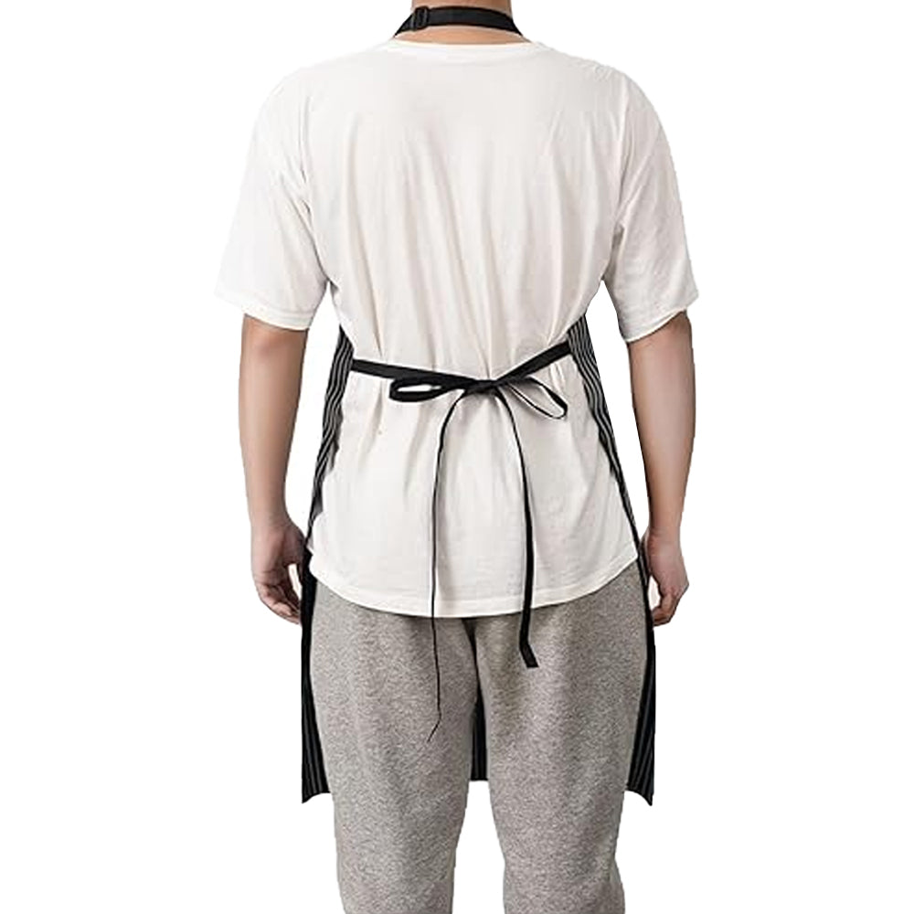 Adjustable Kitchen Cooking Apron with 2 Pockets Cooking Bib Apron for Men Women Black