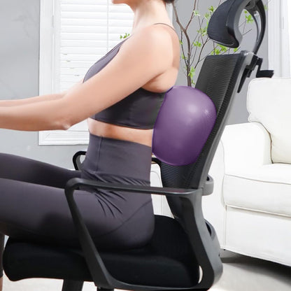 9 Inch Pilates Ball Mini Yoga Ball for Pelvic Floor Exercise Stability Ball for Home Office-purple