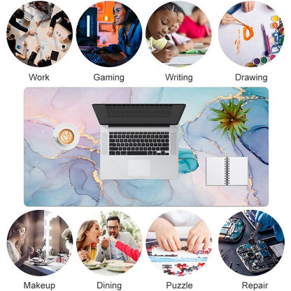 Large Mouse Pad Desk Mat for Desktop Protector Writing Pad for School Office-purple