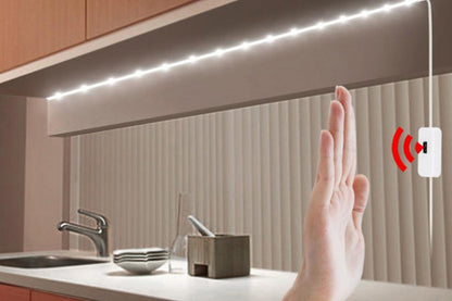 USB LED Strip Light Touch Switch Hand Sweep Cabinet Kitchen Lights Fairy Light-Warm White